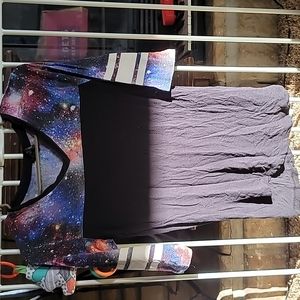 Galaxy Quarter Sleeve Top